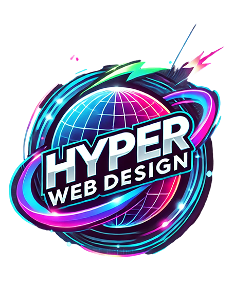 Hyper Web Design Logo Transparent Vertical BG