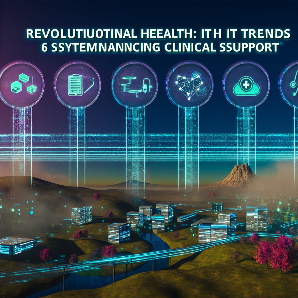 Revolutionary Health IT Trends: 6 Systems Enhancing Clinical Support 1 Revolutionary Health IT Trends: 6 Systems Enhancing Clinical Support